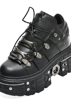 Ghete GRYXX negre, YQ081, din piele ecologica imagine