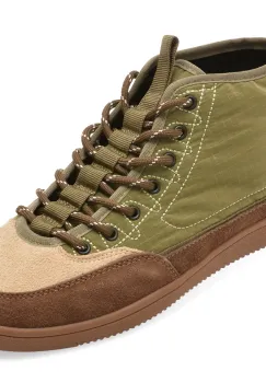 Ghete GRYXX verzi, M99898, din material textil si piele naturala imagine