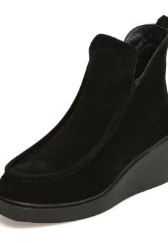 Ghete IMAGE negre, 1067116, din piele intoarsa imagine