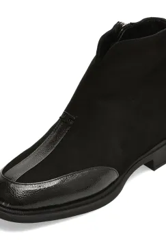 Ghete IMAGE negre, 1531710, din piele intoarsa imagine
