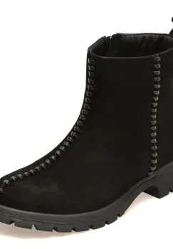 Ghete IMAGE negre, 208601, din piele intoarsa imagine