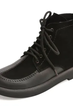 Ghete IMAGE negre, 2201097, din piele intoarsa imagine