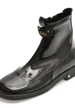 Ghete IMAGE negre, 475204, din piele naturala lacuita imagine