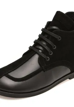 Ghete IMAGE negre, 4790745, din piele naturala imagine