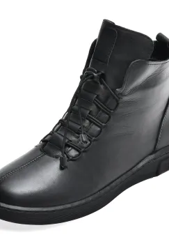 Ghete IMAGE negre, CS230, din piele naturala imagine