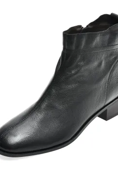 Ghete IMAGE negre, M360, din piele naturala imagine