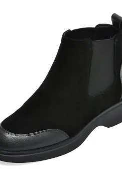 Ghete IMAGE negre, T1519, din piele intoarsa imagine