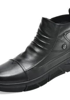 Ghete OTTER negre, 690077, din piele naturala imagine