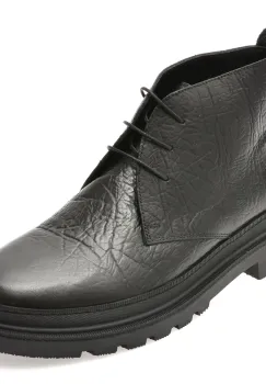 Ghete RELAX negre, KRL9900, din piele naturala imagine