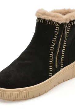 Ghete REMONTE negre, D3B70, din piele intoarsa imagine