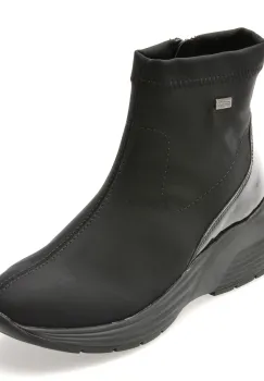 Ghete REMONTE negre, D6677, din material textil imagine