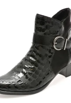 Ghete REMONTE negre, R5188, din piele naturala imagine
