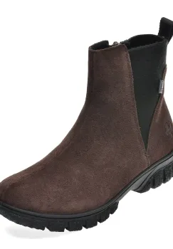 Ghete RIEKER maro, Z7269, din piele intoarsa imagine