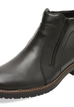 Ghete RIEKER negre, 33160, din piele naturala imagine