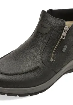 Ghete RIEKER negre, 3660, din piele naturala imagine
