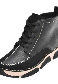 Ghete RIEKER negre, 45908, din piele ecologica imagine