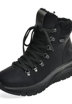 Ghete RIEKER negre, 48034, din piele ecologica imagine
