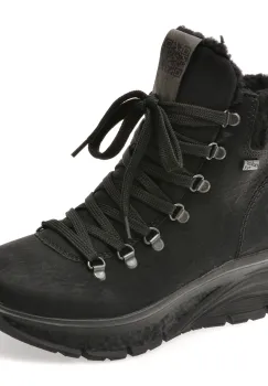 Ghete RIEKER negre, 48034, din piele ecologica imagine