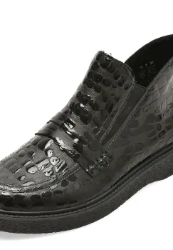 Ghete RIEKER negre, 71150, din piele ecologica imagine