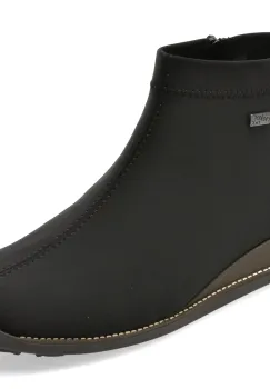 Ghete RIEKER negre, 98251, din material textil imagine