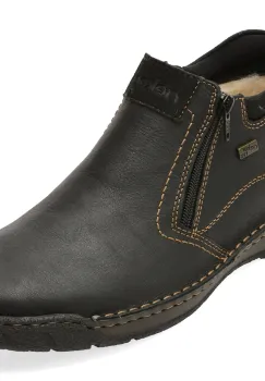 Ghete RIEKER negre, B0392, din piele naturala imagine