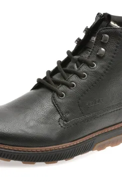 Ghete RIEKER negre, B3342, din piele ecologica imagine