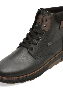 Ghete RIEKER negre, B3343, din piele naturala imagine