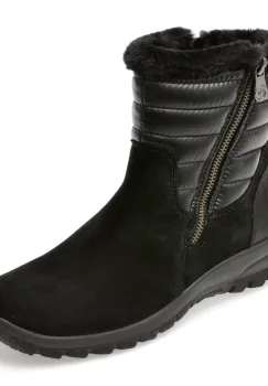 Ghete RIEKER negre, L7187, din piele naturala imagine