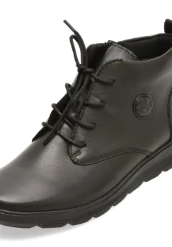 Ghete RIEKER negre, Z0022, din piele naturala imagine