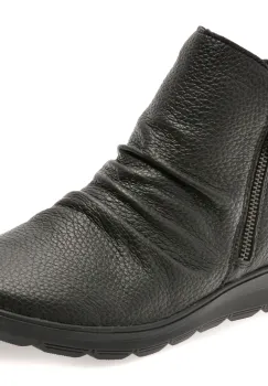 Ghete RIEKER negre, Z0056, din piele naturala imagine