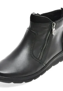 Ghete RIEKER negre, Z0060, din piele naturala imagine