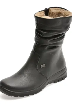 Ghete RIEKER negre, Z7171, din piele ecologica imagine