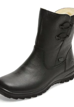 Ghete RIEKER negre, Z7172, din piele naturala imagine