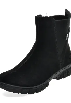 Ghete RIEKER negre, Z7269, din piele intoarsa imagine
