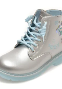 Ghete SELECTION KIDS argintii, 53007, din piele ecologica imagine