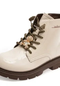 Ghete SELECTION KIDS bej, 532207, din piele naturala imagine