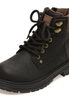 Ghete SELECTION KIDS negre, 52009, din piele naturala imagine