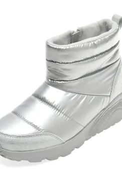Ghete SKECHERS argintii, 310816L, din material textil imagine
