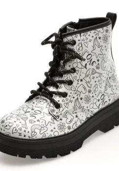Ghete SKECHERS argintii, GRAVLEN HI, din piele ecologica imagine