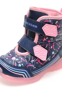 Ghete SKECHERS bleumarin, 302653N, din piele ecologica imagine