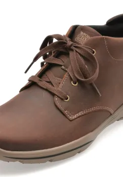 Ghete SKECHERS maro, HARPER, din piele naturala imagine