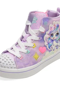 Ghete SKECHERS mov, TWI-LITES 2.0, din piele ecologica imagine