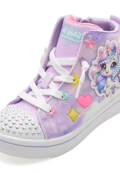 Ghete SKECHERS mov, TWI-LITES 2.0, din piele ecologica imagine
