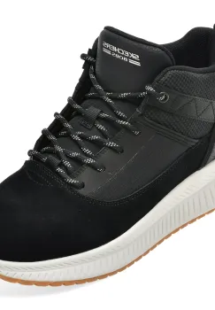 Ghete SKECHERS negre, 118414, din material textil si piele naturala imagine