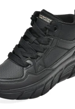 Ghete SKECHERS negre, BOBS B FLEX HI, din piele ecologica imagine