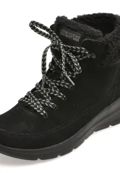 Ghete SKECHERS negre, GLACIAL ULTRA, din piele intoarsa imagine