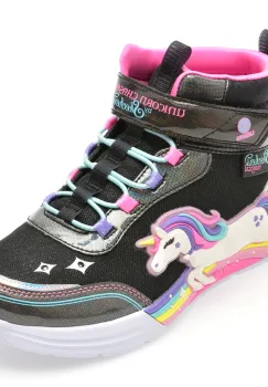 Ghete SKECHERS negre, UNICORN CHASER, din material textil imagine