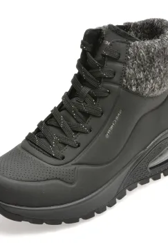 Ghete SKECHERS negre, UNO RUGGED, din piele ecologica imagine