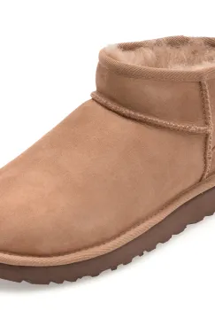 Ghete UGG maro, CLASSIC ULTRA MINI, din piele intoarsa imagine