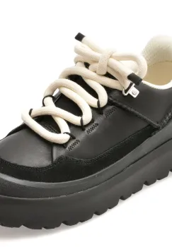 Ghete UGG negre, 1170910, din piele naturala imagine